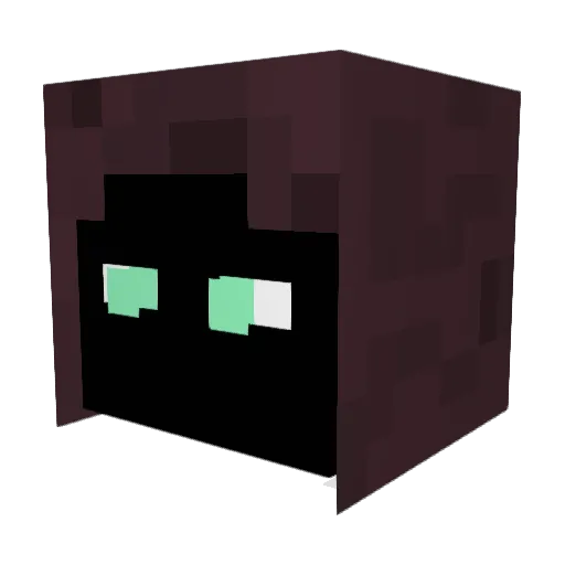 Zengeroi Minecraft avatar head, 3D render