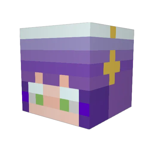 Minecraft-Avatar von Zenidora: Kopf als 3D-Render
