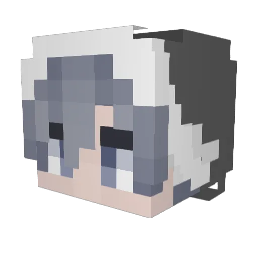 Zenific Minecraft avatar head, 3D render