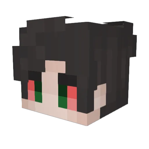 ZeninFL4ME Minecraft avatar head, 3D render
