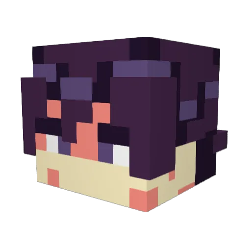 ZeninShado Minecraft avatar head, 3D render