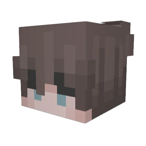 Zenirks Minecraft avatar head, 3D render