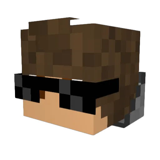 ZenithEagle Minecraft avatar head, 3D render