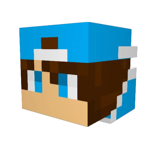 ZenithFatalis Minecraft avatar head, 3D render