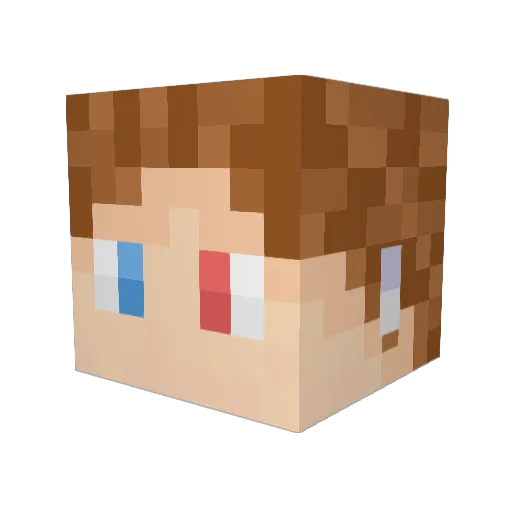 ZenithJR Minecraft avatar head, 3D render