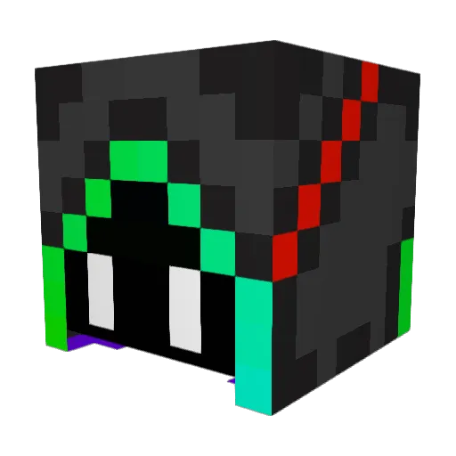 Zenith_30 Minecraft avatar head, 3D render