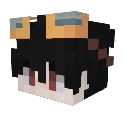 Zenith_K Minecraft avatar head, 3D render