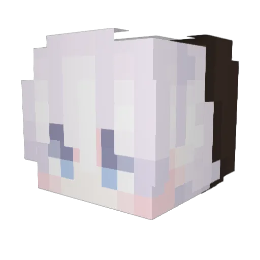 Zenitsu_Agatsumx Minecraft avatar head, 3D render