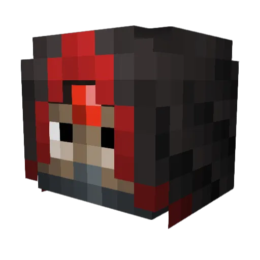 Zenix2144 Minecraft avatar head, 3D render