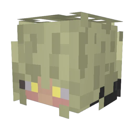 ZenixJukebox Minecraft avatar head, 3D render