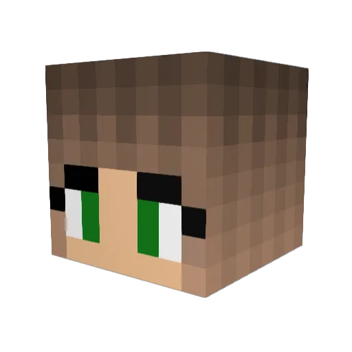 Zenix_22 Minecraft avatar head, 3D render