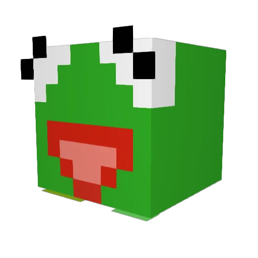 Zenixth Minecraft avatar head, 3D render