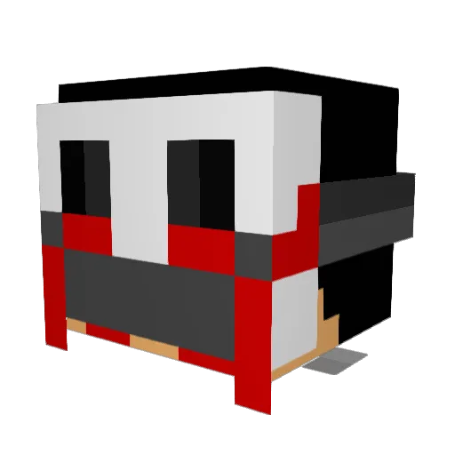 Zenk00 Minecraft avatar head, 3D render