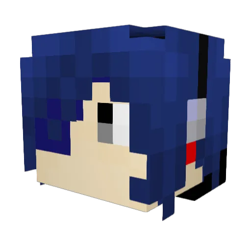 Zenkai4511 Minecraft avatar head, 3D render