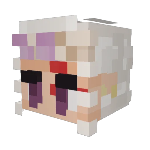 ZenkaiAlex Minecraft avatar head, 3D render