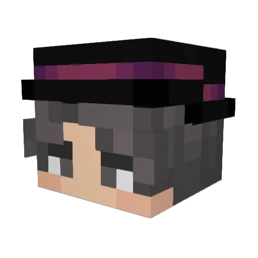 ZenkaiMC Minecraft avatar head, 3D render