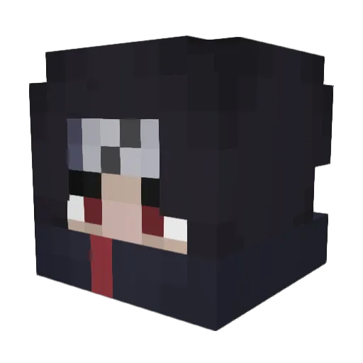 Zenkiz Minecraft avatar head, 3D render