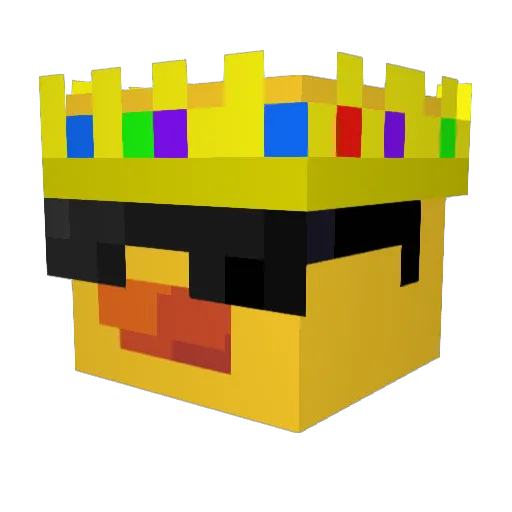 Zenlyss Minecraft avatar head, 3D render