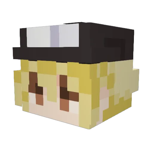 Zenma_Sama Minecraft avatar head, 3D render