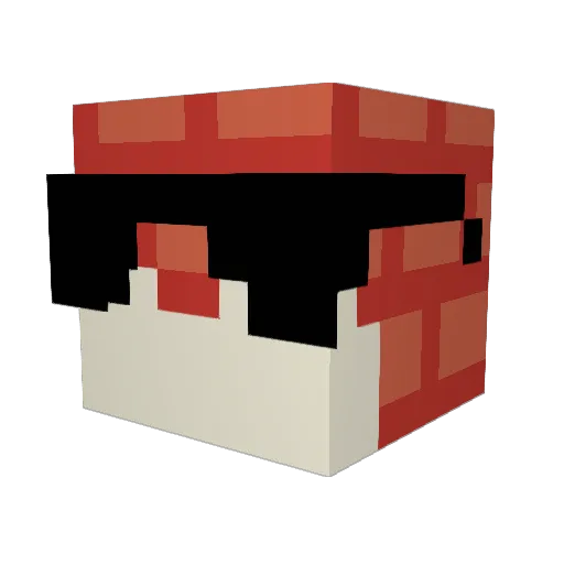 Zenmotion Minecraft avatar head, 3D render