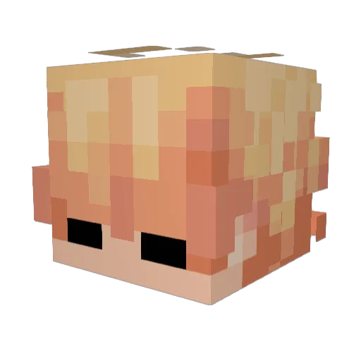 ZennIsGay Minecraft avatar head, 3D render