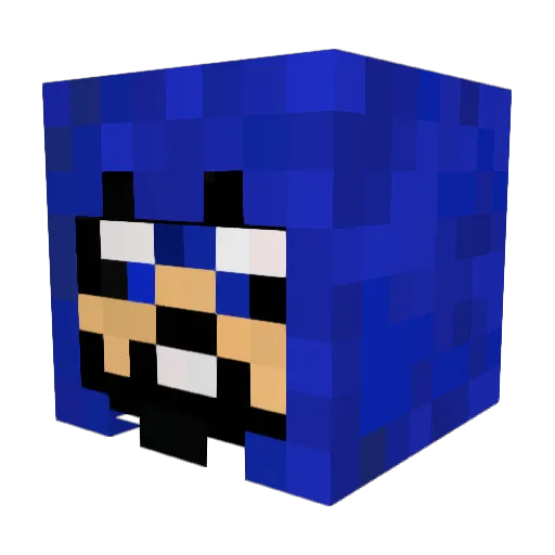 ZennPool Minecraft avatar head, 3D render