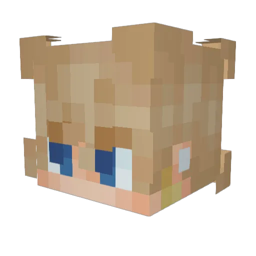 Zenn_XD Minecraft avatar head, 3D render