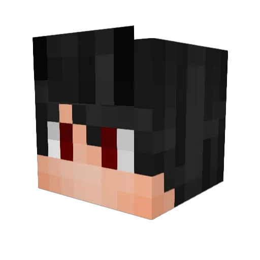 ZenneR Minecraft avatar head, 3D render