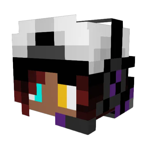 Zennoxis Minecraft avatar head, 3D render