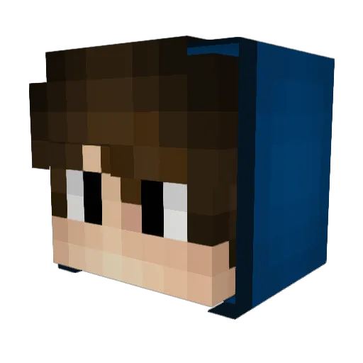 ZennyVN Minecraft avatar head, 3D render
