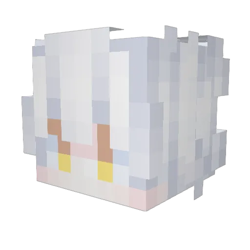 Zeno1203 Minecraft avatar head, 3D render