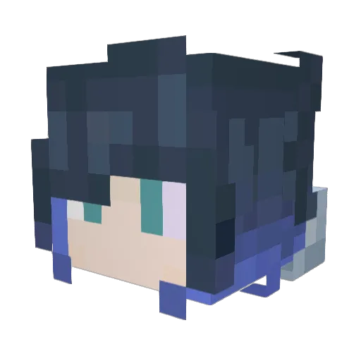 Zeno7887 Minecraft avatar head, 3D render