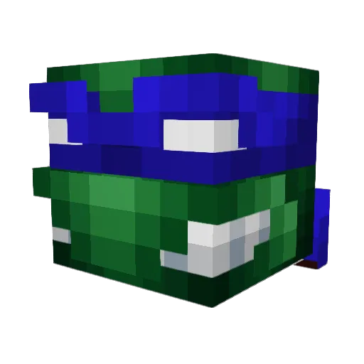 ZenoGloria Minecraft avatar head, 3D render