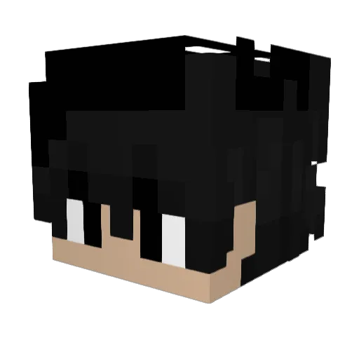 ZenoZFr Minecraft avatar head, 3D render