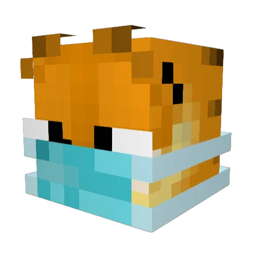 ZenoZahnrad Minecraft avatar head, 3D render