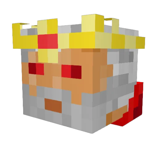 Zenodeus Minecraft avatar head, 3D render