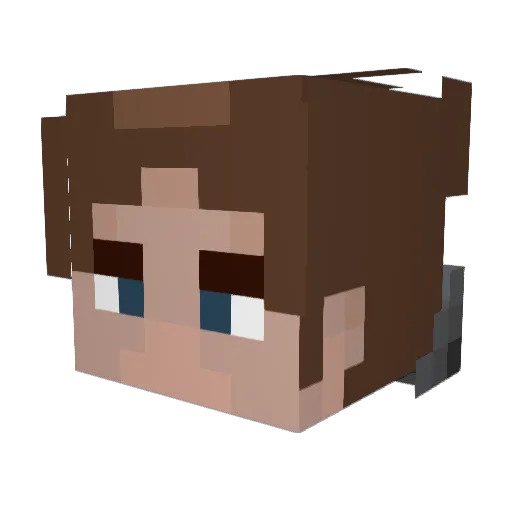 ZenoidGaming Minecraft avatar head, 3D render