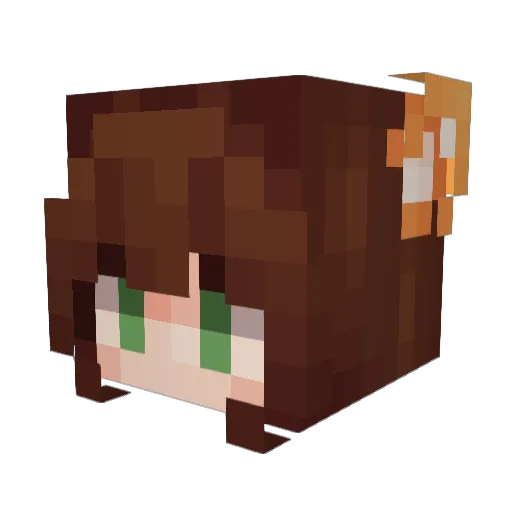 Zenongt Minecraft avatar head, 3D render