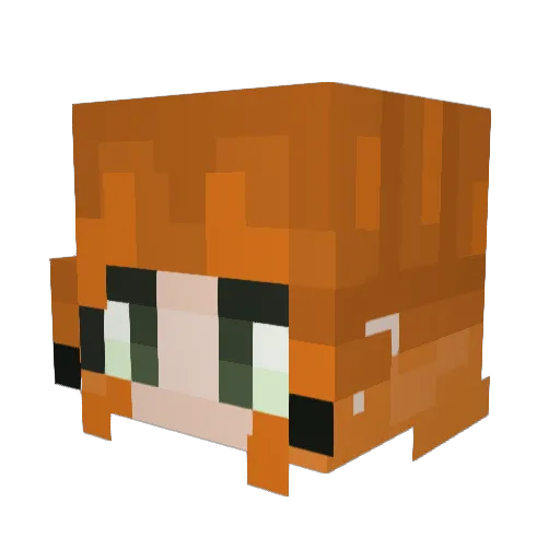 Zenooj Minecraft avatar head, 3D render
