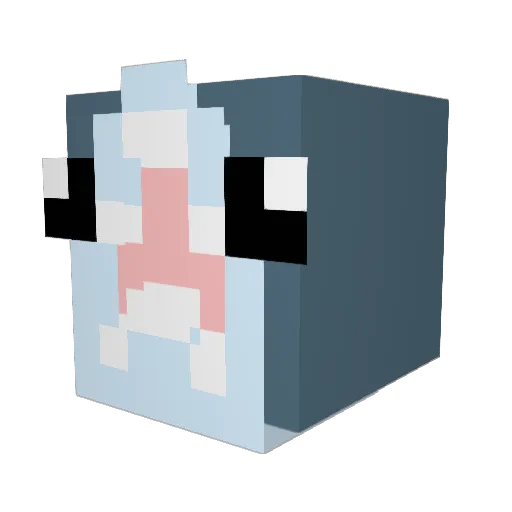 Zenothesonicfan Minecraft avatar head, 3D render