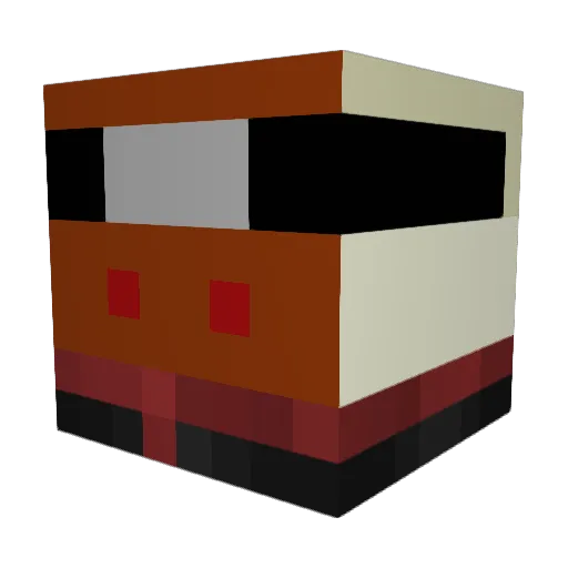 ZenpaiLord Minecraft avatar head, 3D render