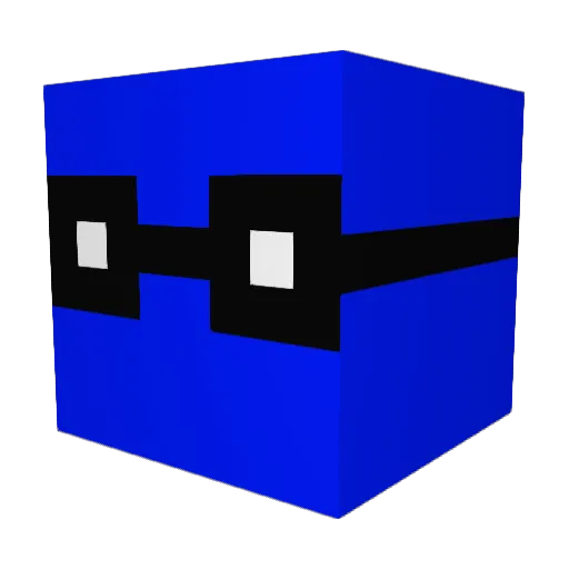 Zenq__ Minecraft avatar head, 3D render