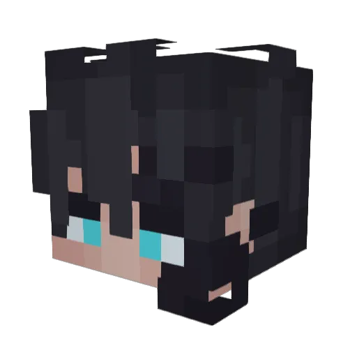 Zenra_001 Minecraft avatar head, 3D render