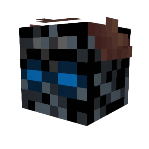 Zenso_Toxic Minecraft avatar head, 3D render