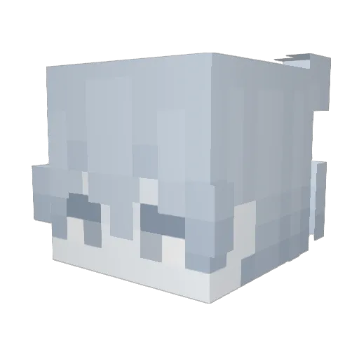 Zent_Zero Minecraft avatar head, 3D render
