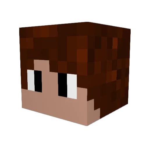 ZentaaXGaming Minecraft avatar head, 3D render