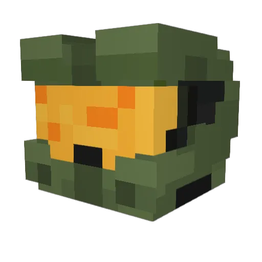 Zentaren Minecraft avatar head, 3D render