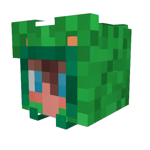 ZentargZ Minecraft avatar head, 3D render