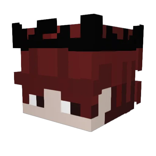 Zentesi Minecraft avatar head, 3D render