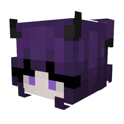 Zenthee Minecraft avatar head, 3D render